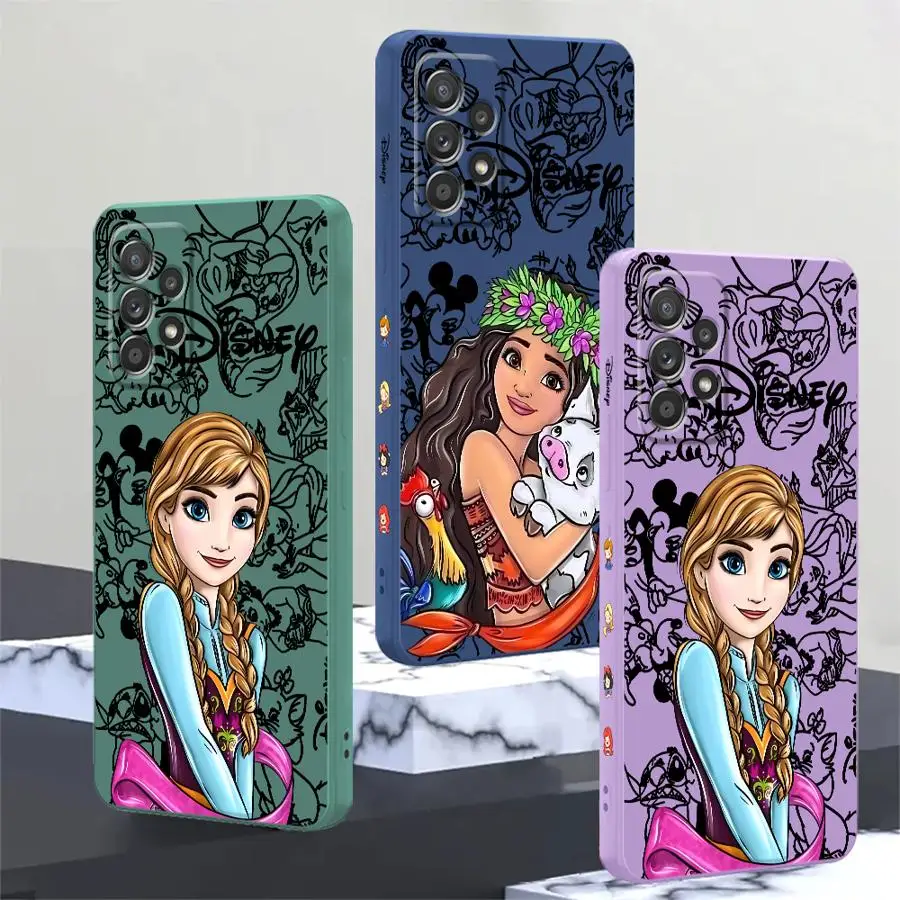 Disney Princess Cute Phone Case for Xiaomi Redmi 10 10C 10A 12 12C 13C 8 9 9A 9C 9T K40 Pro K60 Ultra A1 A2 Soft Cover