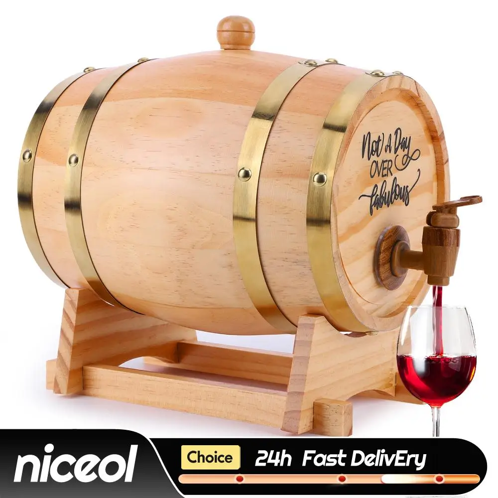 3L Wooden Barrel Wi…