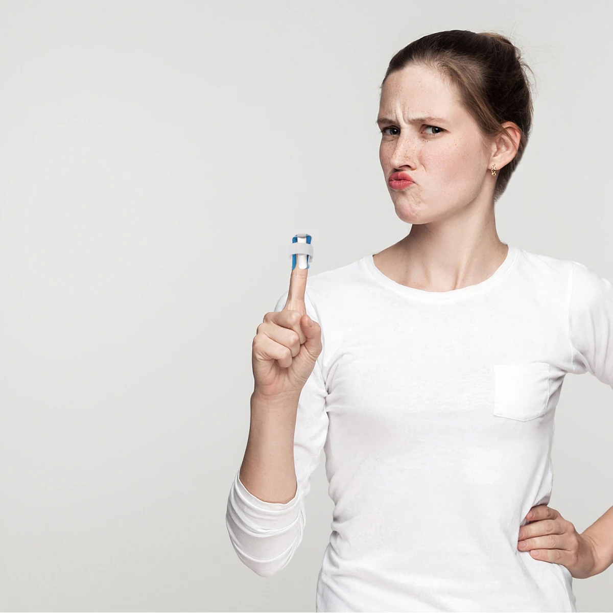 3-teilige Fingerschiene aus Aluminiumlegierung, Befestigungsbandage, Stützschutz für Daumenauslöser, Schlägel, Bruch, Verstauchung, Arthritis, Sehnenentzündung