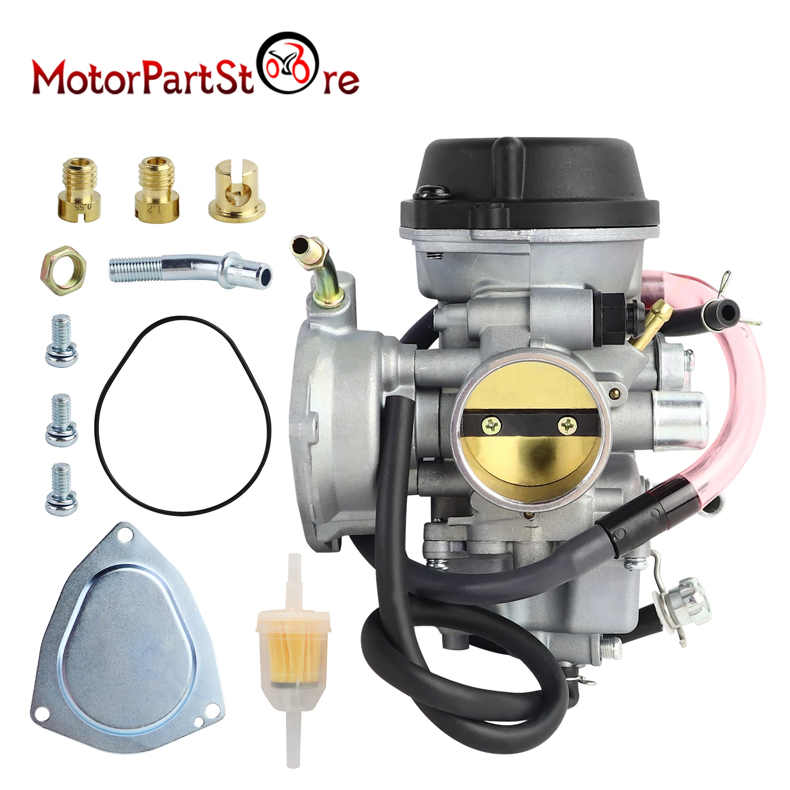 Carburador PD36J de 36mm para Suzuki ATV LTZ400 Quadsport LTZ-400 Yamaha Raptor 350 YFM350 Kawasaki KFX400 KSF400 Arctic Cat DVX400