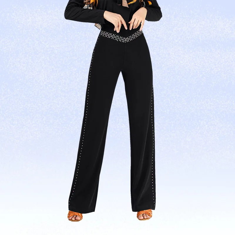 Costume de danse carrée, nouveaux pantalons de danse latine pour femmes, pantalons de danse de marin Jitba, vêtements de danse pour femmes