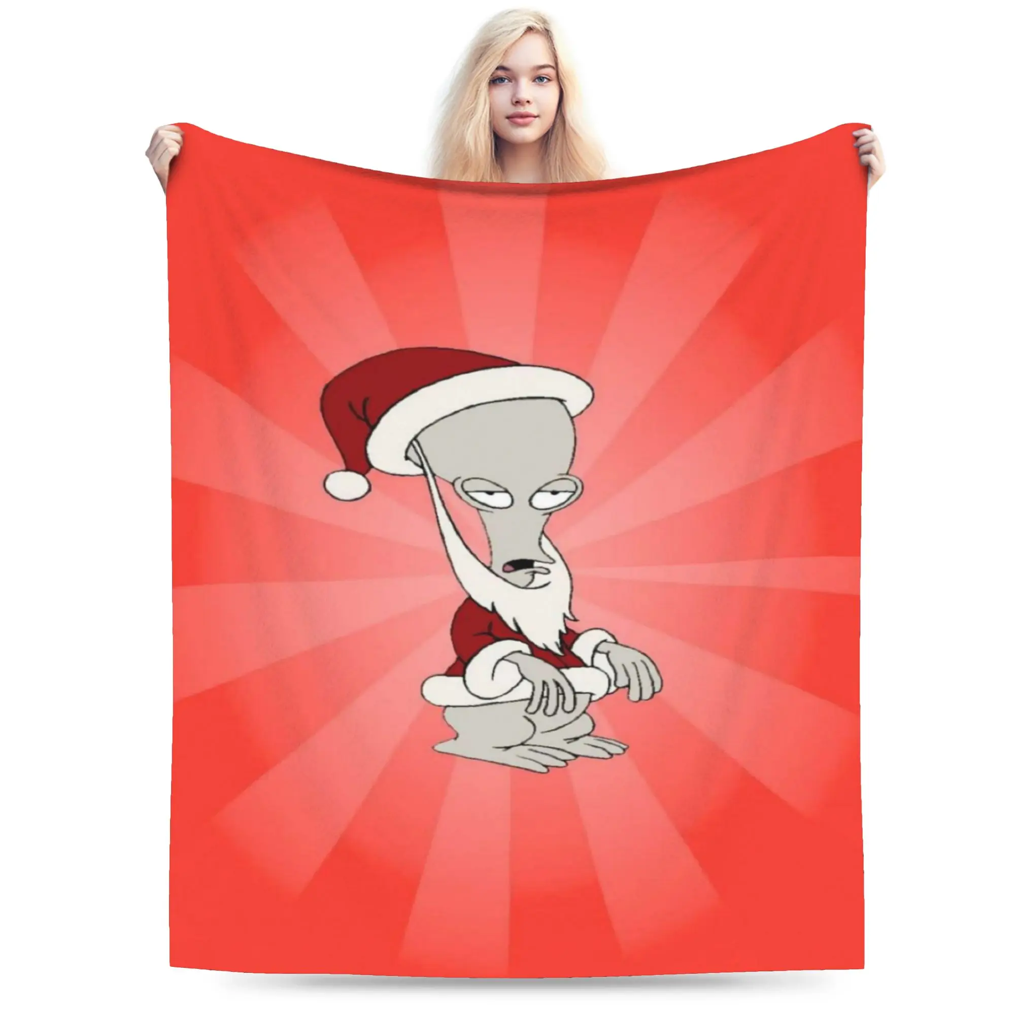 Relax Americans Dads cartoon Blanket Stuff Room Decorative  Throws And Blankets Super Soft Flannel for Couch