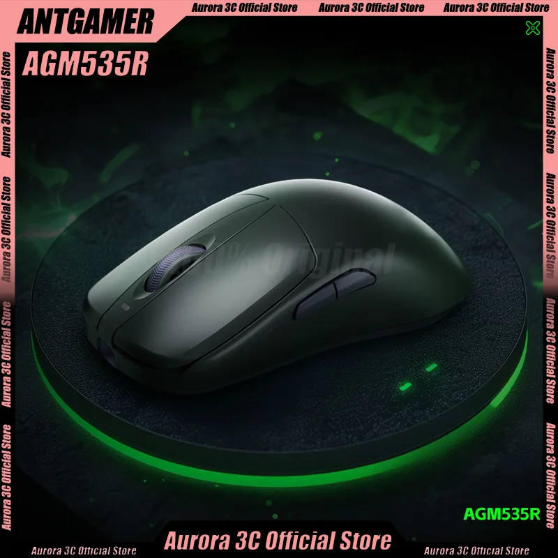 Antgamer Agm535r Mouse 3mode Wireless Mouses 8k Paw3950 Custom 55g Lightweight Support Wireless Charging Low latency For FPS