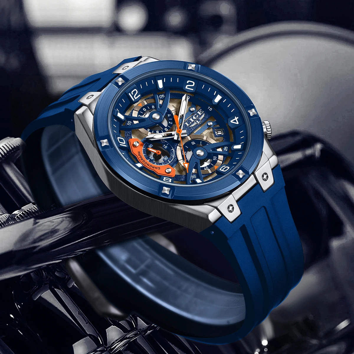 LIGE Fashion Luxury Quartz Watches for Men Simple Outdoor Casual Sports Waterproof Date Man Watch Random Gifts Box Reloj Hombre