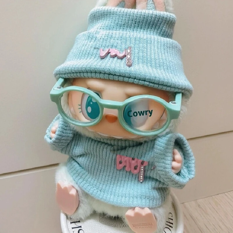 ملابس فقط بدون دمى لملابوبو الجيل الثاني والثالث الأول من ملابس أطفال لابوبو، حقيبة كروس خضراء تحريك على شكل قلب هدية