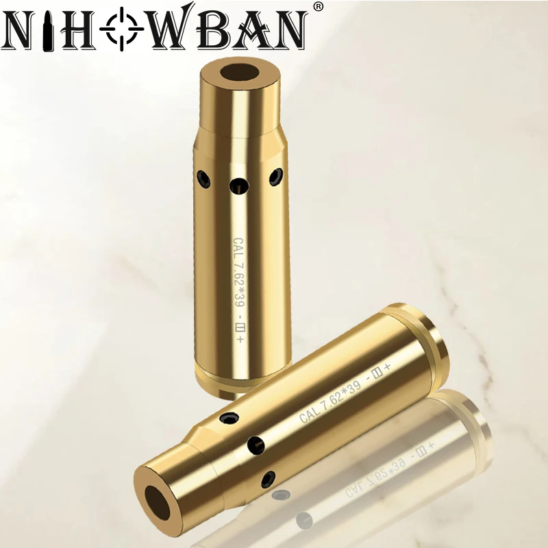 

Nihowban Tactical Red Dot Laser Sight 7.62x39 Brass Bullet Infrared Laser Calibrated Fire Aiming Training Hunting Accessories