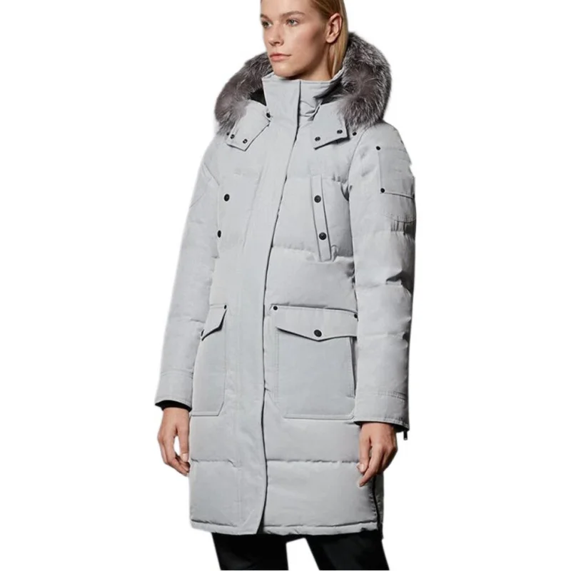 MO * SE KNUCKL * S chaqueta de invierno para mujer con cremallera gruesa, las mejores chaquetas de plumas de ganso 90, chaquetas de invierno de ocio