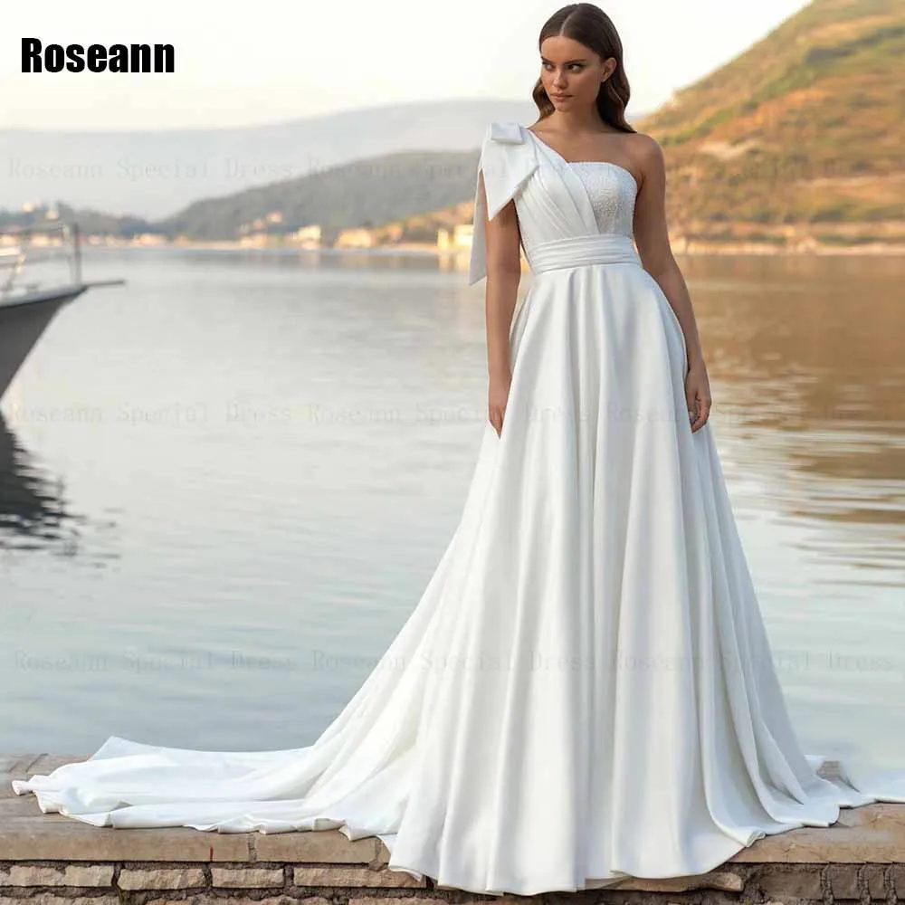 

A-line Wedding Dress Draped Pleat 2024 Sleeveless Off-The-Shoulder Strapless Open Back Bride Dresses Floor Length robe de mariée