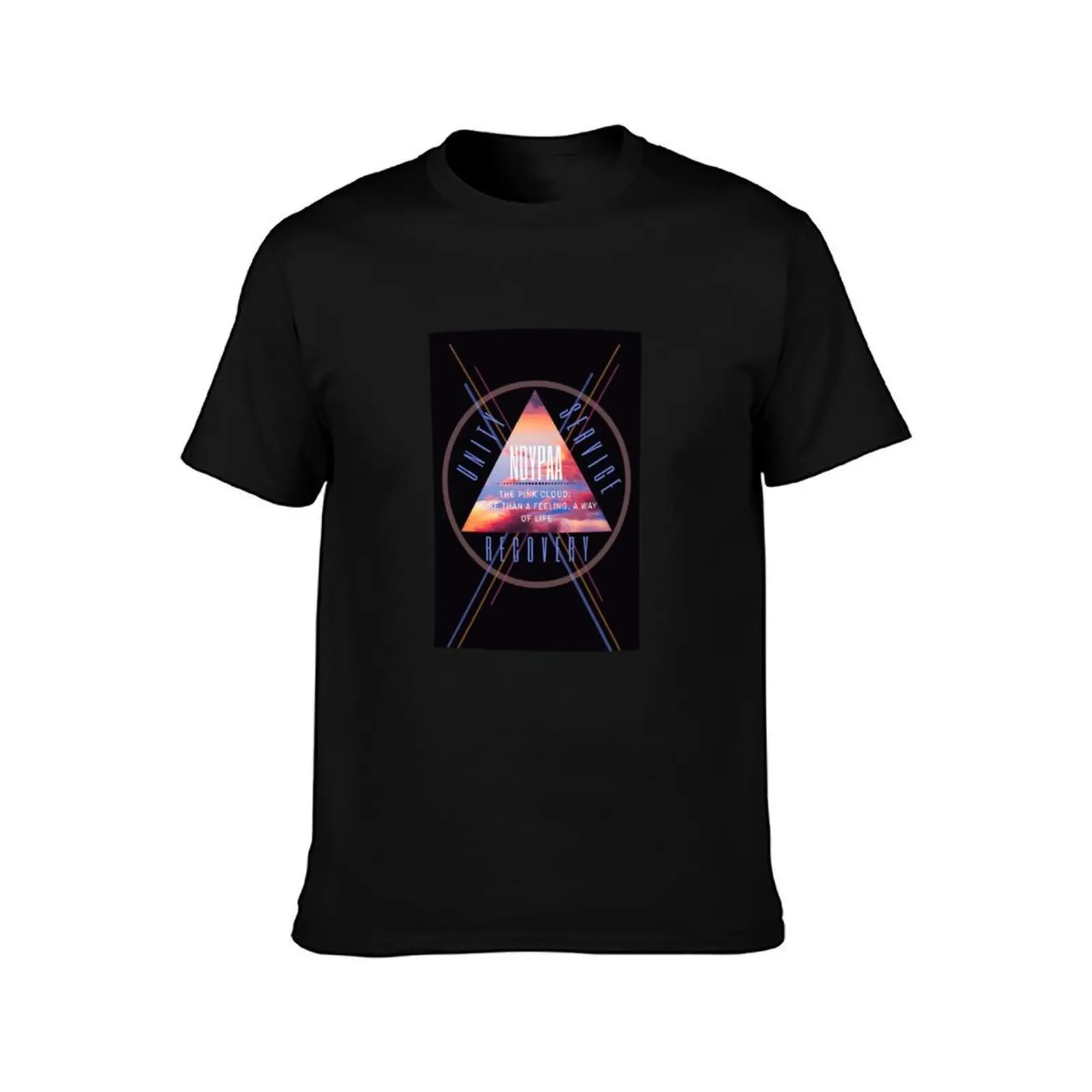 NDYPAA circle and triangle T-Shirt, Summer Casual Cotton Tee, Oversized Streetwear Tops, Vintage Graphic Print, Unisex Men Women