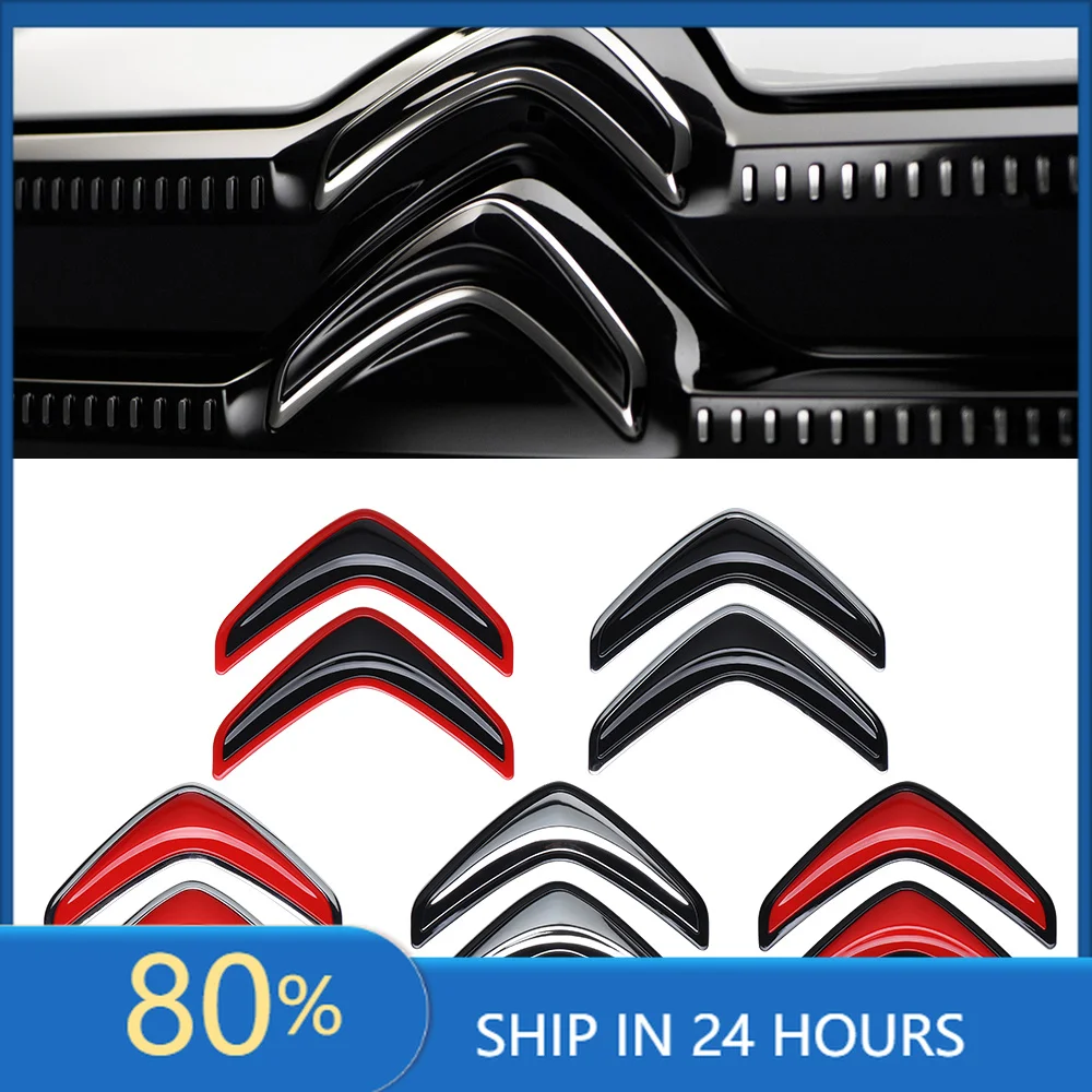 

Car Stickers Car Front Grille Badge Sticker Car Body Trunk Decoration Sticker For Citroen C1 C2 C4L VTS C-ELYSEE C5X C3 Aircross