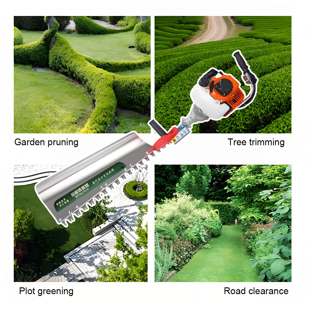 2-suwowy benzynowy nożyce do żywopłotu z pojedynczym/podwójnym ostrzem, ręczne nożyce do żywopłotu zasilane benzyną, sekatory do drzew, nożyce do przycinania, nożyce do przycinania herbaty