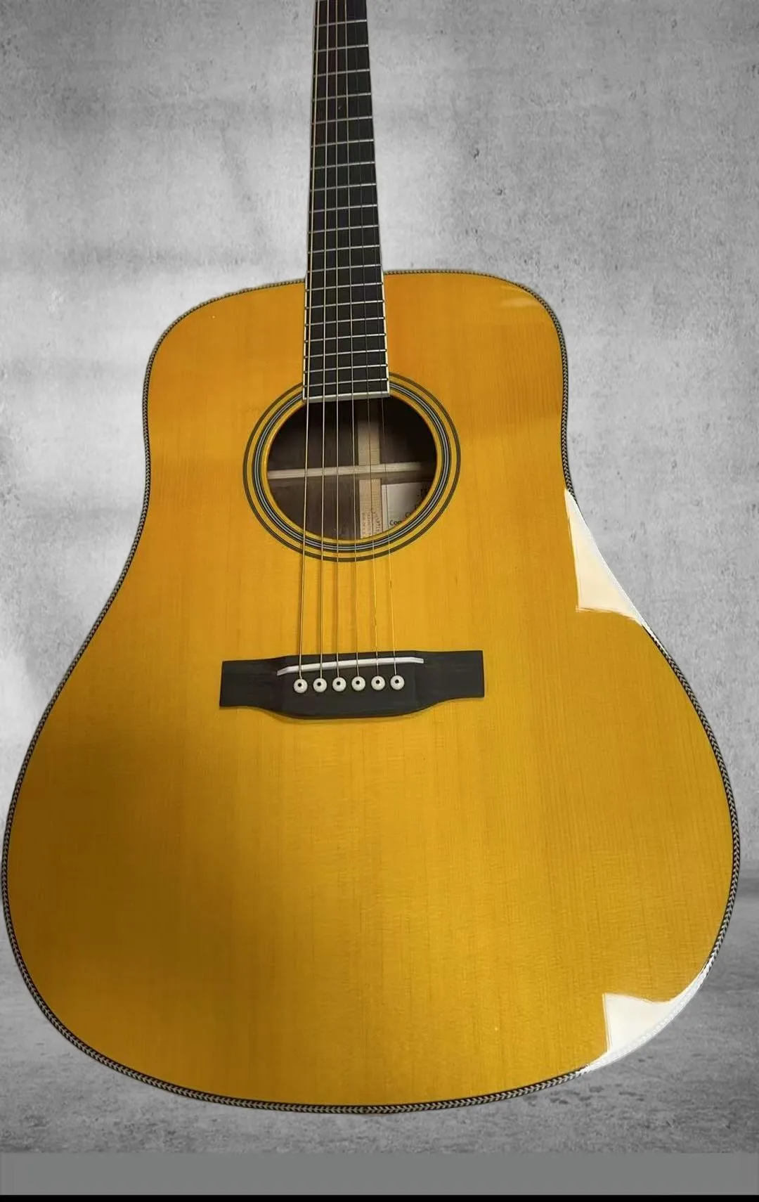 2026 new D-28CW Clarence White Acoustic Guitar Solid Spruce Top Rosewwod back and side Eboney Fretboard Bone Nut and Saddle 21 f