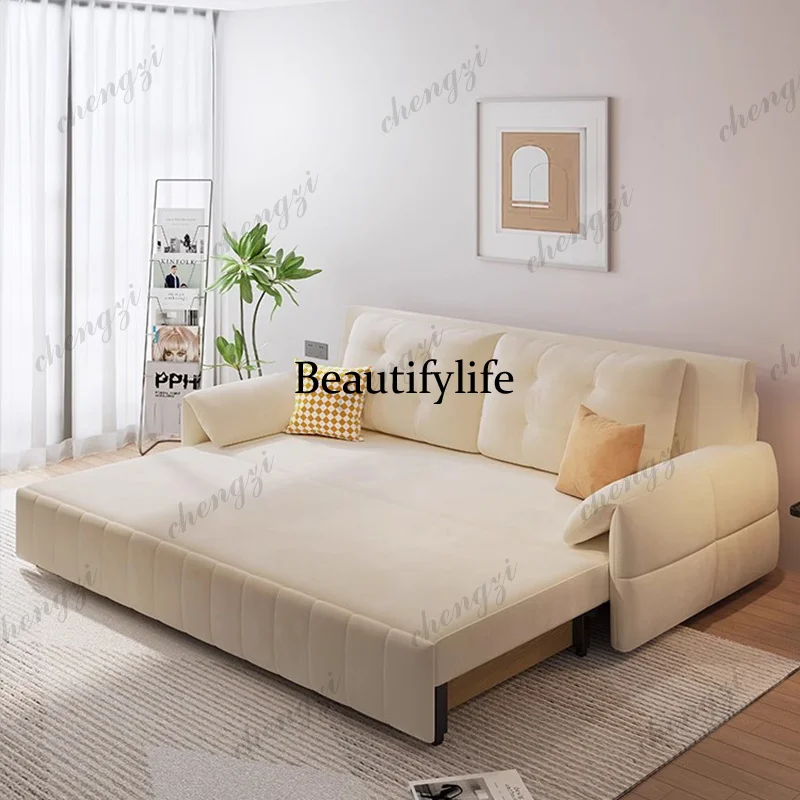 A68Home Luxury Loveseat Sofa Bed Beautifylife Foldable Convertible Lazy Sofa Bed Movie Modern Couches Living Room Furniture