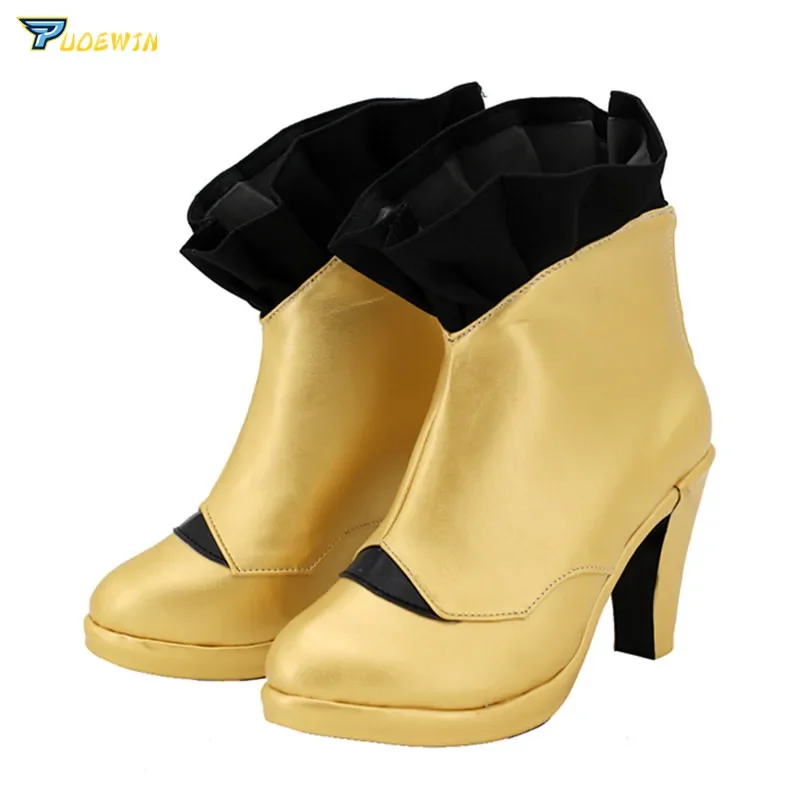 FGO مصير الطلب الكبير عشتار تأثيري أحذية عالية الكعب أحذية ذهبية مخصص