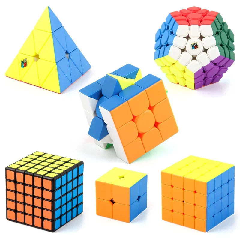 Moyu Meilong Special-Shaped Magic Speed Cube, Stickerless Skewb Pyramid, Fidget Brinquedos profissionais, Quebra-cabeça mágico, Quebra-cabeça