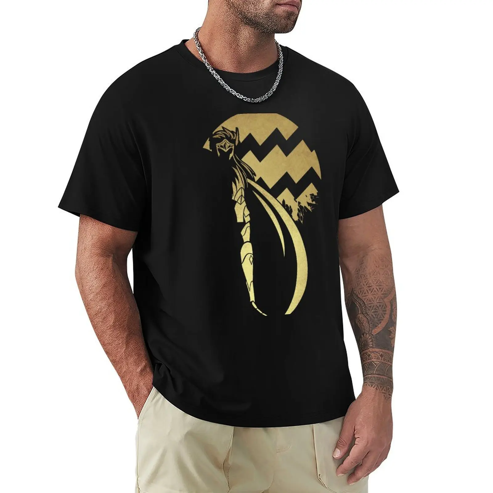 Gold Saint Aquarius T-Shirt t shirts for man graphic tees T-Shirt
