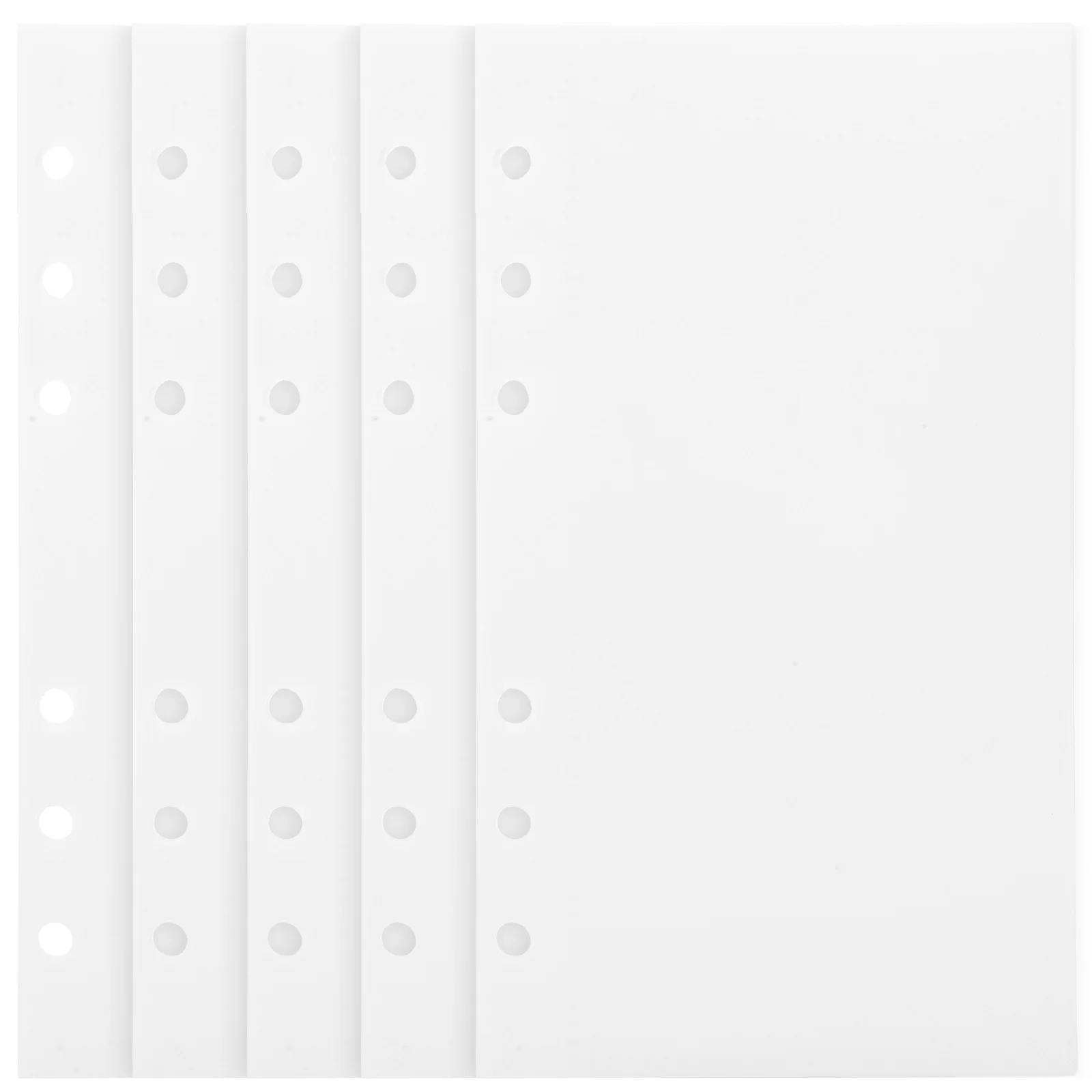 

5 шт. вставки для папок формата А6, универсальный бюджетный карман для квитанций, карточек, деловое хранилище для кредитных карт, предварительно просверленные отверстия, портативный вкладыш