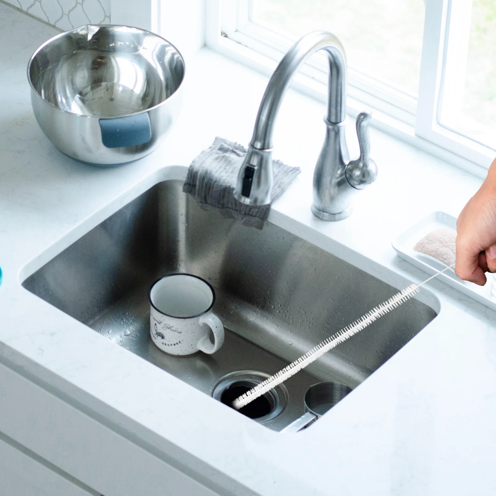 

5Pcs Drain Cleaning Tool Sewer Brush Durable Long Strips for Sink Shower Tub Overflow Hair Clog Removal Drain Cleaning Tool