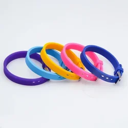 10mm Silicone Wristband ID Bracelet for Men Women Student Couple Jewelry Adjustable