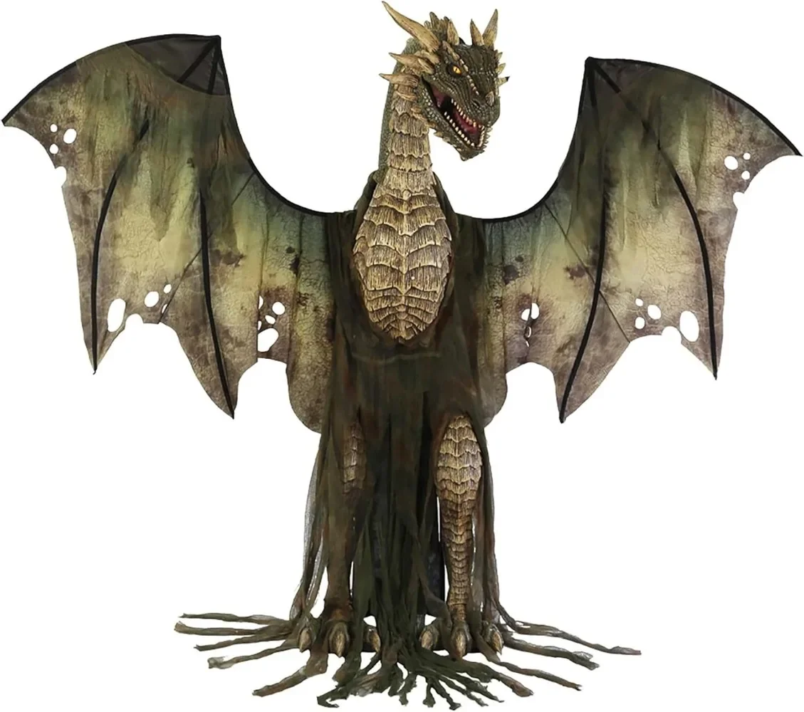 Morris Costumes Animated Winter Forest Dragon Prop