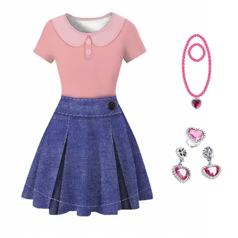 الدب دن طفل الفتيات تحول الأحمر تأثيري ميلين لي فستان زي الطفل ملابس للحفلات هدية الكريسماس هالوين كوس جديد 2025