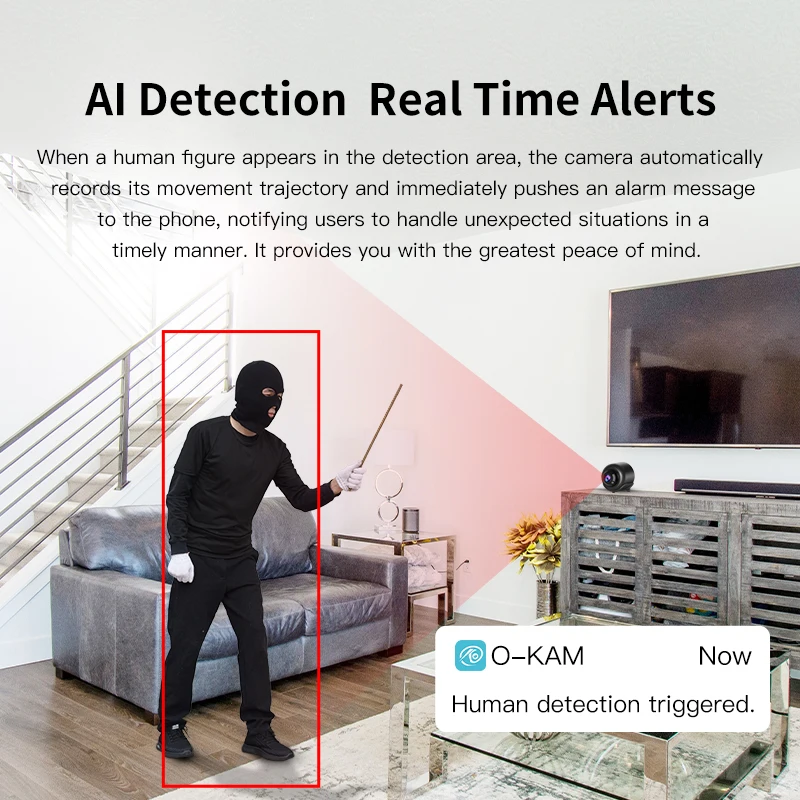 Vstarcam-كاميرا IP لاسلكية PTZ ، كشف AI Humanoid ، مراقبة المنزل ، مراقبة الطفل ، بالألوان الكاملة ، واي فاي ، تطبيق O-Kam ، 3MP ، P ، CB71