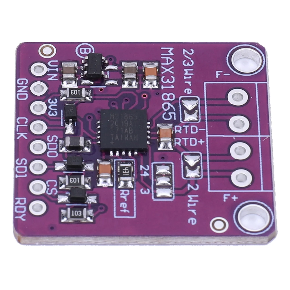MAX31865 PT100/PT1000 RTD Temperature Thermocouple Sensor Amplifier 3.3/5 V Temperature Sensor Detector Module Amplifier Module
