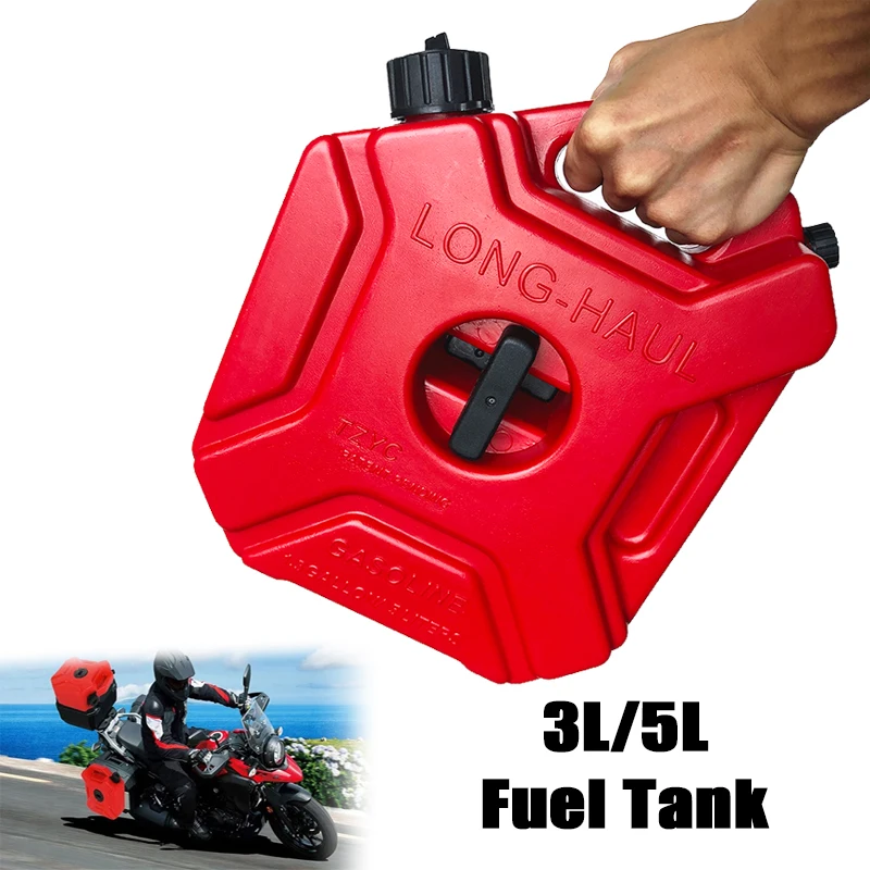 3L/5L Red Fuel Tank Petrol Cans Barrels Can Gas Spare Container Anti-static Jerry Can Fuel Tank Pack Mororcycle Jerrycan R1200GS