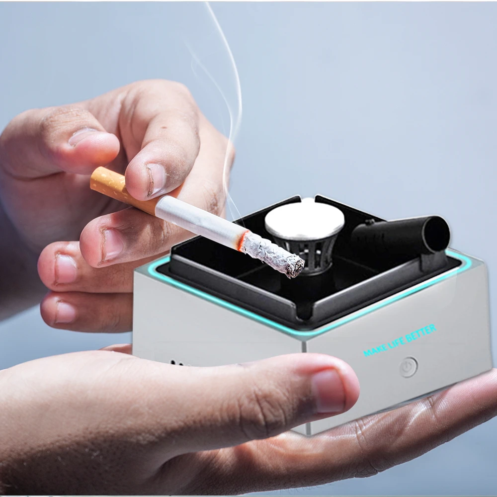 

Smart Portable Home Negative Ion Air Purifier Ashtray Car Cigarette Lighter Smokeless Ashtray Smoking