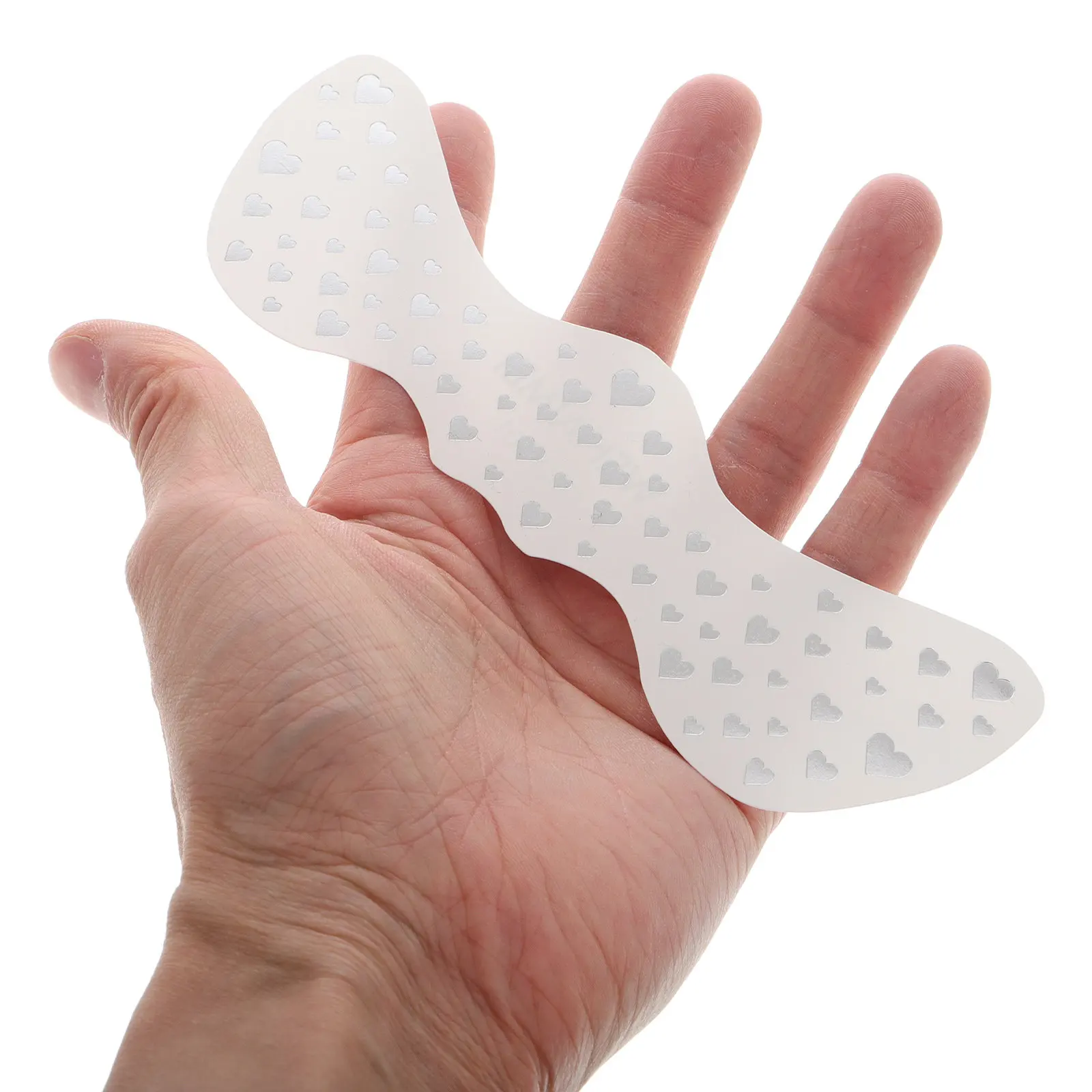 

Набор из 4 водонепроницаемых наклеек-тату для лица: серебряные реалистичные временные татуировки для фестивалей, Хэллоуина и Марди Гра