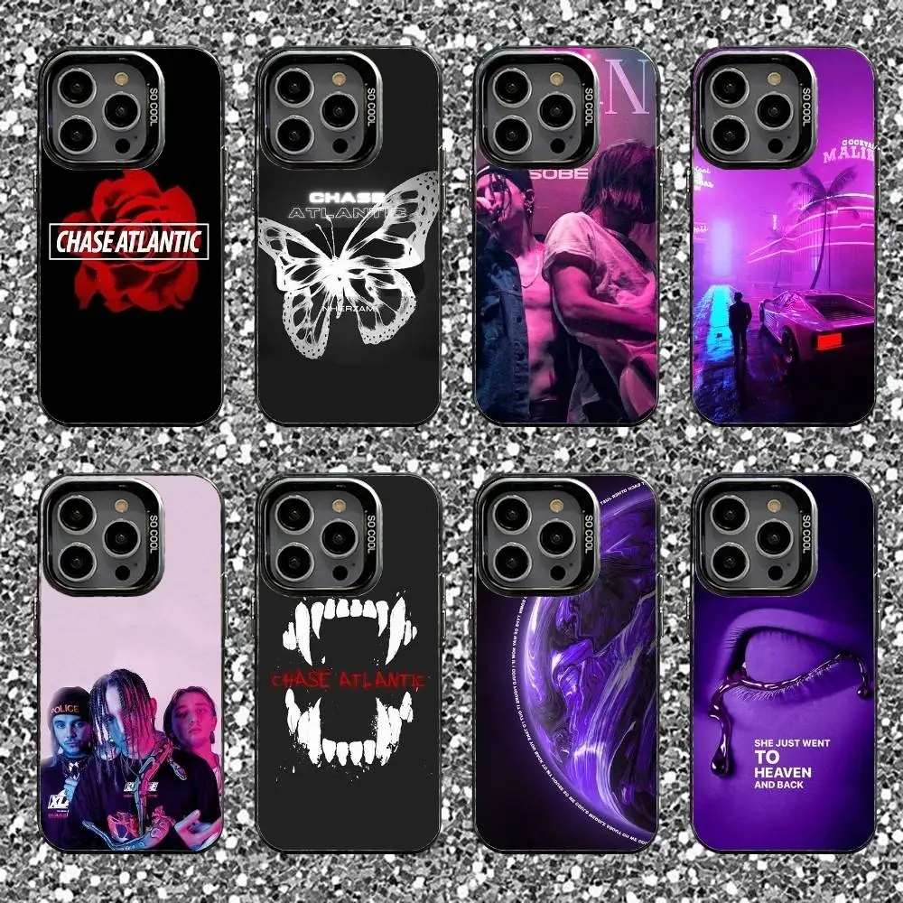 

Chase Atlantic Music Group Phone Case For iPhone 16,15,14,13,12,11,Pro,XS,Max,Plus,Mini,SE Black Candy Matte Shockproof Cover