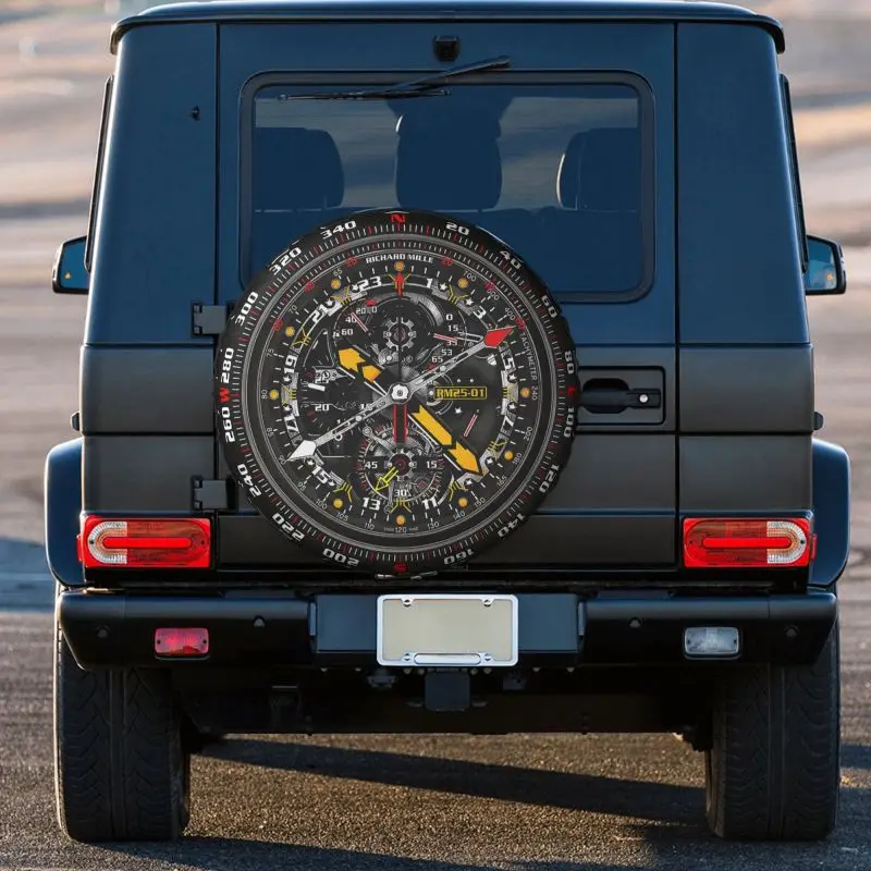 RM 25-01 Tourbillon Adventure Watch Face Compass Spare Wheel Tire Cover for Toyota RAV4 Prado Jeep RV SUV 14\