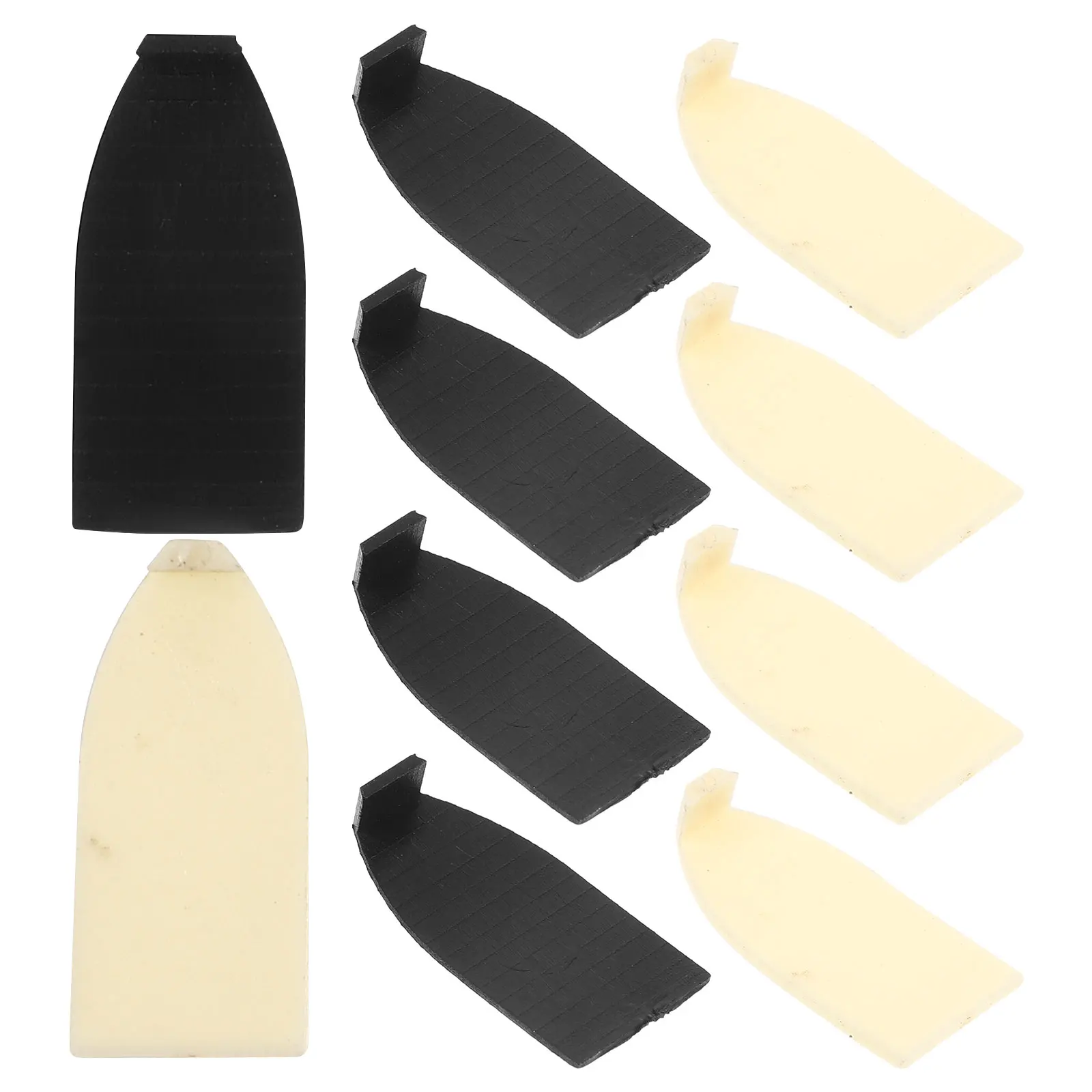 

10 Pcs Violin Bow Tips Plastic Fittings Smooth Wear Resistant Compatible Musical Instrument Bows Parts Accessories Repair Kit