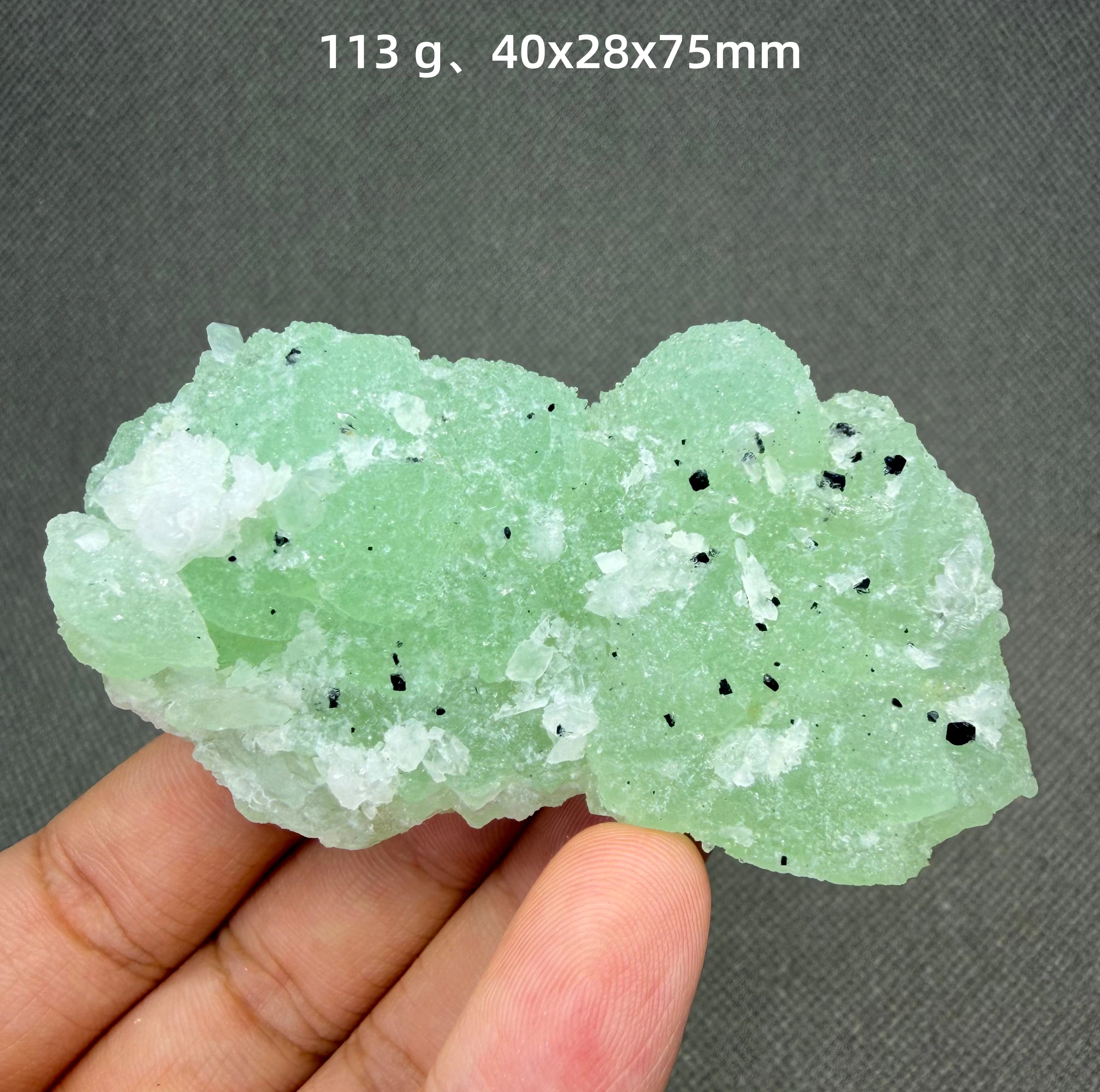 113 g Natural Prehnite and cassiterite and crystal symbiosis Mineral Specimens + healing quartz crystals and stones rock