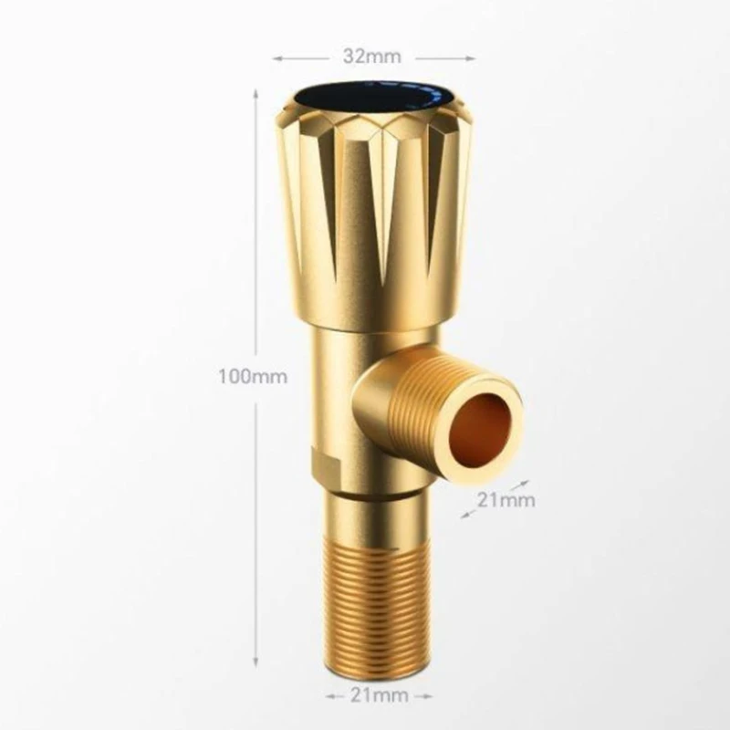 All-copper Angle Valve, Universal Hot And Cold Water-saving Valve, Household Water Heater Toilet Switch, Extended Type