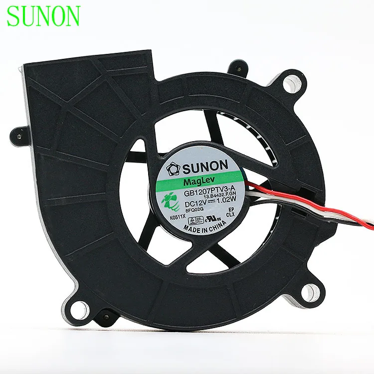 Original For Sunon GB1207PTV3-A 12V 1.02W 7025 7CM 3 Wire Projector Turbofan Blower Cooling Fan