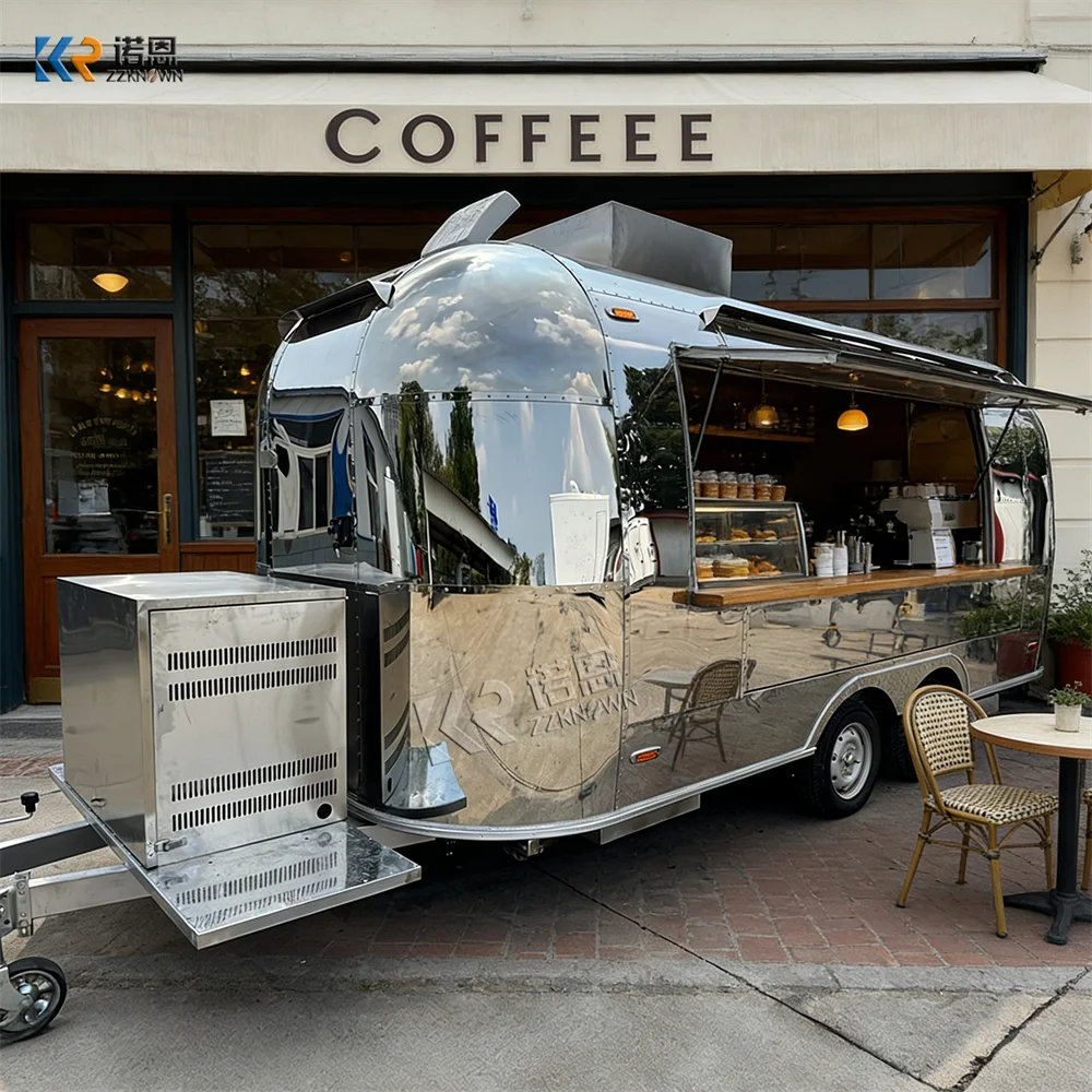 Street Portable Food Truck Luxury Mobile Food Trailer Modern Customized Street Portable Food Truck for Outdoor Events