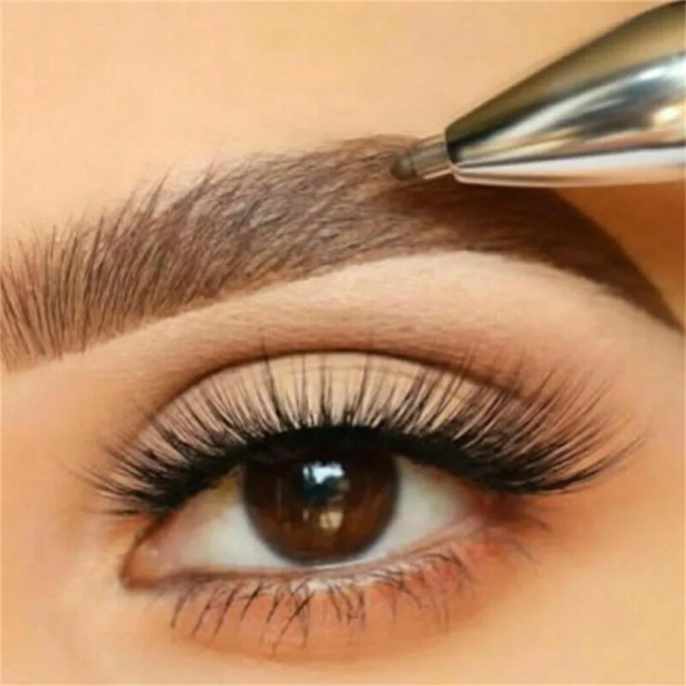 Stylo à sourcils 4 en 1, 1 pièce, définition des reflets, résistant à la sueur, facile à porter, stylo de Contour des sourcils, Eyeliner, rehausseur de sourcils