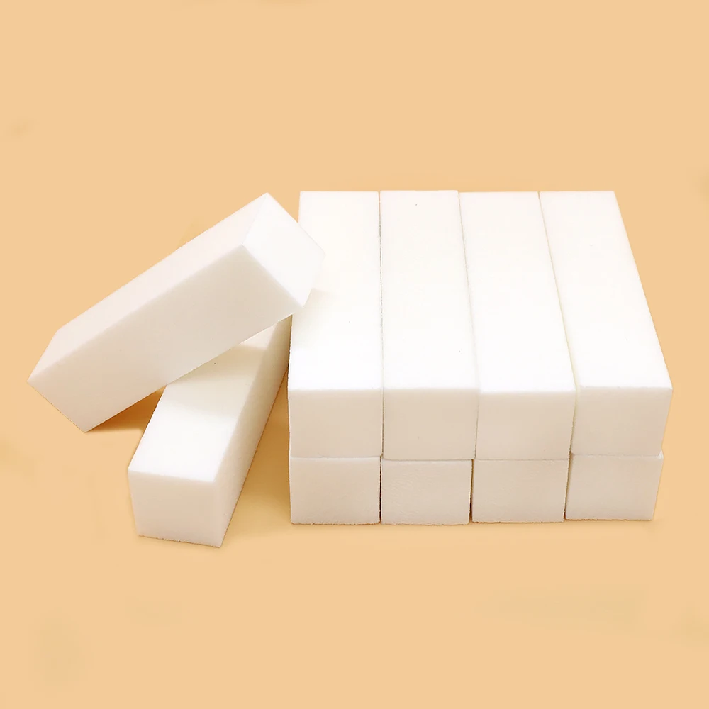 

20Pcs Four Sided Nail File 100 Grit Square Sanding Files Block Professional Nail Files For Manicure Nail Art Buffer Polish Tools