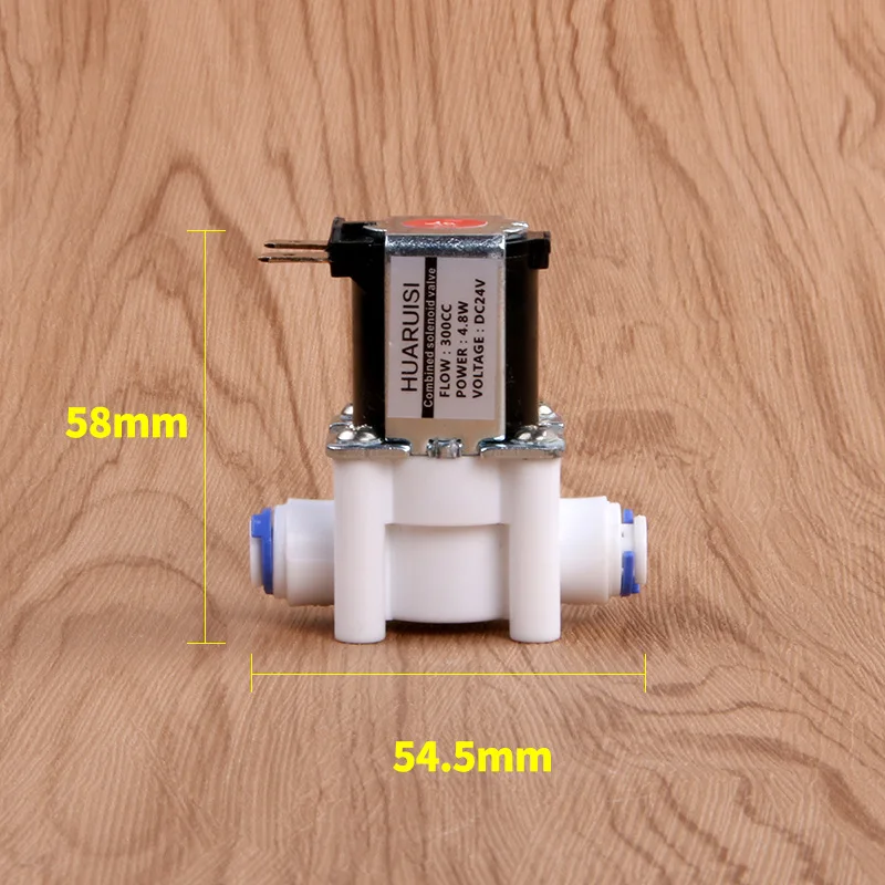 

Электромагнитный клапан быстрого подключения с коэффициентом утилизации сточных вод 300:1 для систем обратного осмоса, специальный, 24В, 1/4 дюйма