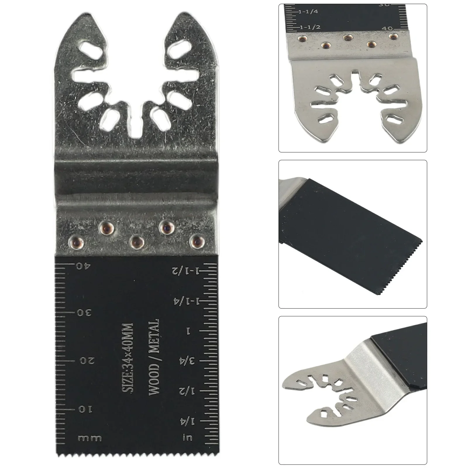 Imagem -03 - Lâminas de Serra Oscilante Bi-metal 34 mm Oscillating Multi Tool Lâmina para Metal Corte de Madeira Renovator Power Tools Acessórios