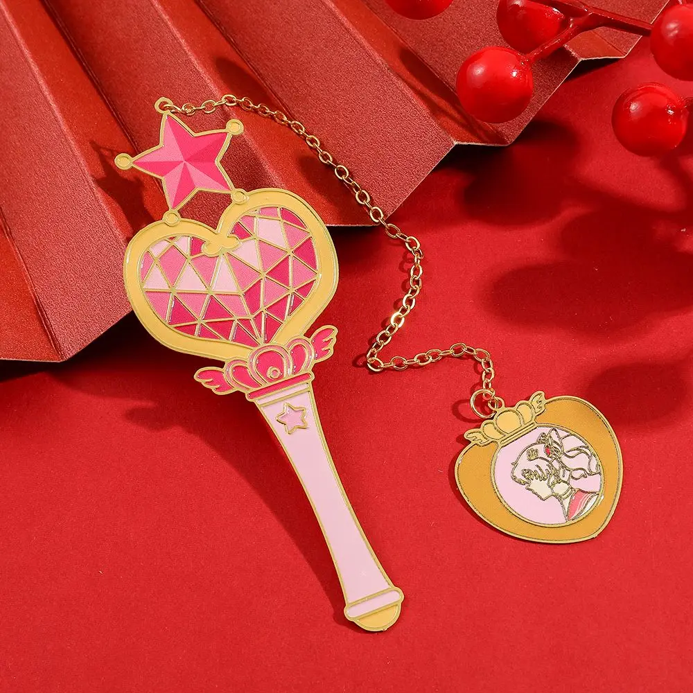 Anime Sailor Moon Magic Wand Bookmark Collection Commemorative Metal Bookmarks Exquisite and Cute Gifts for Friends Wholesale view 4