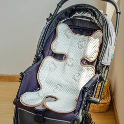 Baby stroller ice silk mat stroller mat baby cool mat summer breathable walking baby magic seat cushion