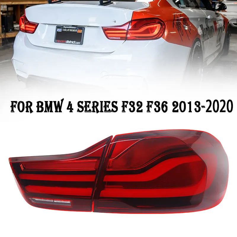 For BMW 4 Series F32  2013-2020 Tail Light Assemblies M4 Modified DRL Rear Taillight Flowing Turn Signal Floating Line Car Lamp