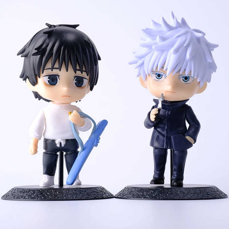 12 pz/set Q versione Jujutsu Kaisen Itadori Yuji Okkotsu Yuta Geto Suguru Satoru Gojo PVC Figure Toys Anime Kawaii Model Dolls