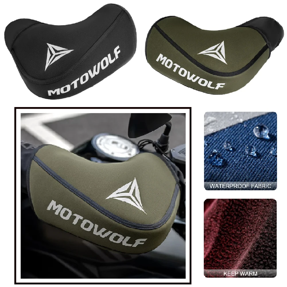 

Motorcycle waterproof and windproof handlebars, snowmobiles, electric bicycles, winter riding warm gloves, reflective strips