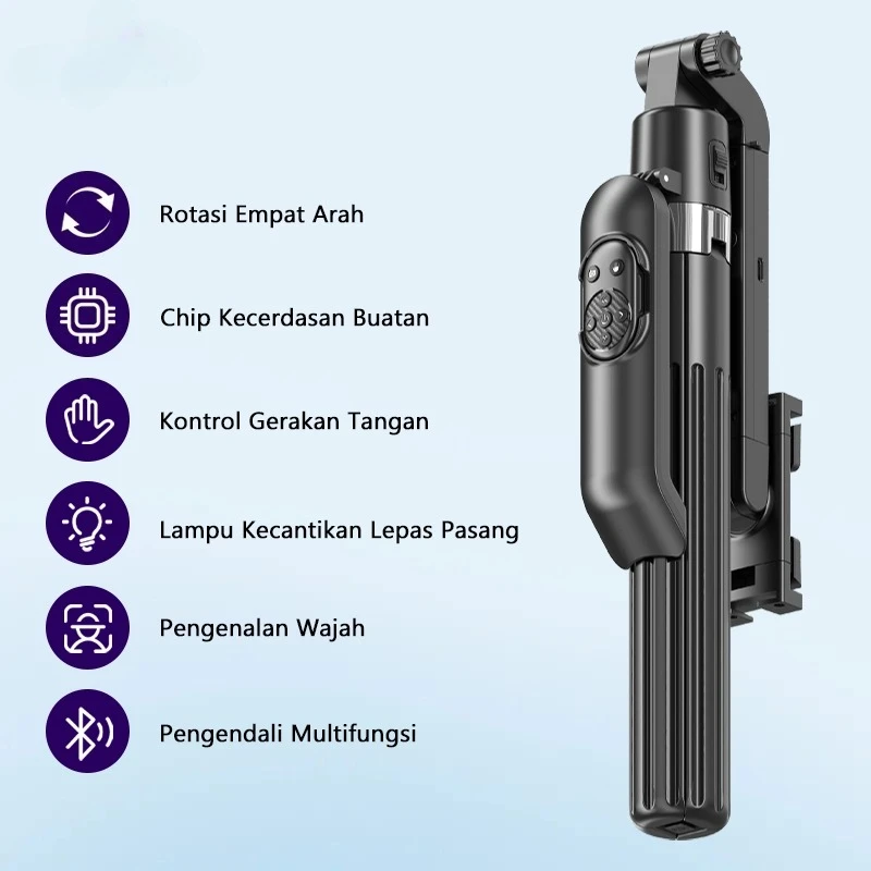 

Q565 Automatic Face Tracking Gimbal, Handheld Stabilizer, Selfie Stick, Mobile Phone Bluetooth Stabilizer, Tripod, 360° Rotation