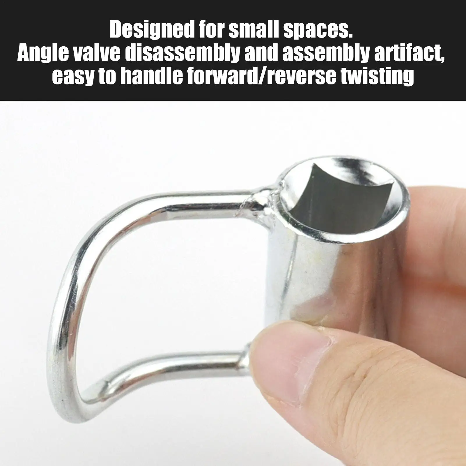 Angle Stop Tool Professional Plumbers Wrench Water System Maintenance Hand Tool For Tight Space Bathroom Toilet Under Sink