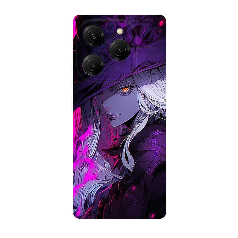 Per Tecno Spark 20 Pro custodia Flowers Wolf Cover morbida in Silicone per Tecno Spark 20 Pro KJ6 Coque Spark20Pro Fundas antiurto