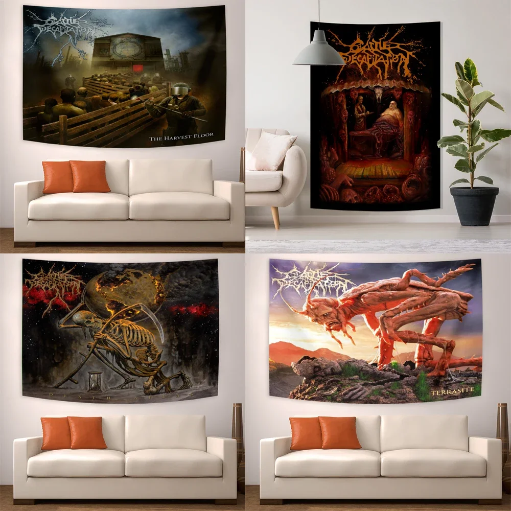 3x5ft Heavy metal rock band ablum Tapestry Cover Poster For College Dorm Room Decor, Bedroom Decor